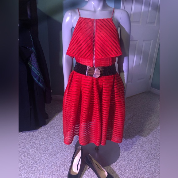 Sexy and fun Little Red Party Dress size Large - Picture 1 of 10